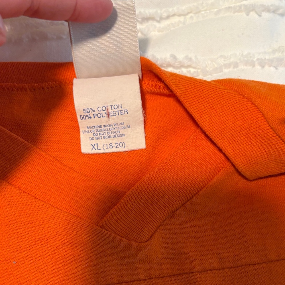 Vintage Cleveland Browns Kids Orange T-Shirt - Picture 9 of 10